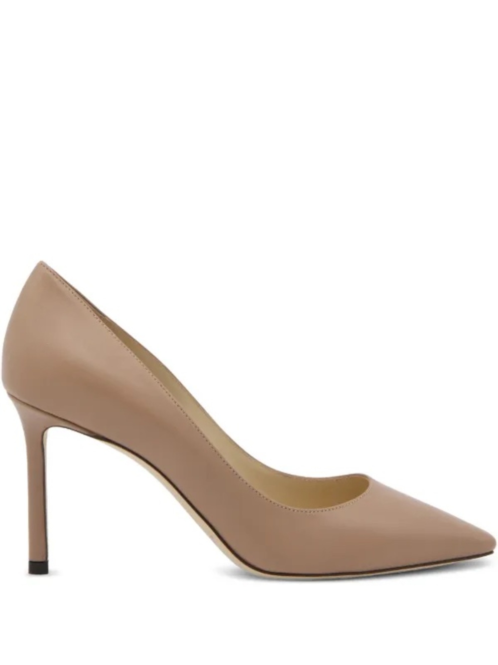 Jimmy Choo Romy 85 Pointed-Toe Nude Pump Heel 41